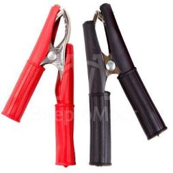 Зажим &amp;quot;крокодил&amp;quot; 30А 75мм в изоляторе (уп.2шт) Rexant 16-0016-9