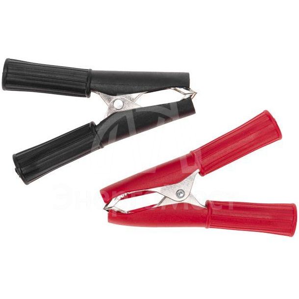 Зажим &amp;quot;крокодил&amp;quot; 30А 75мм в изоляторе (уп.2шт) Rexant 16-0016-9