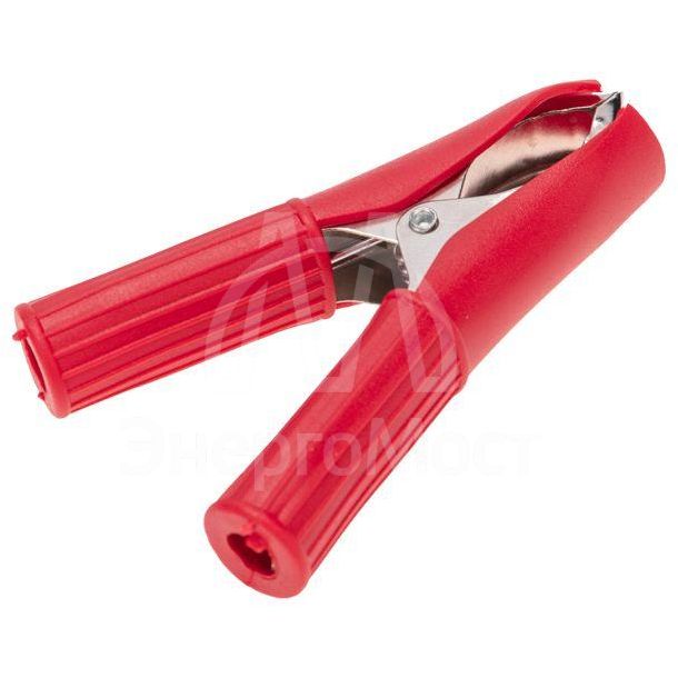 Зажим &amp;quot;крокодил&amp;quot; 30А 75мм в изоляторе (уп.2шт) Rexant 16-0016-9