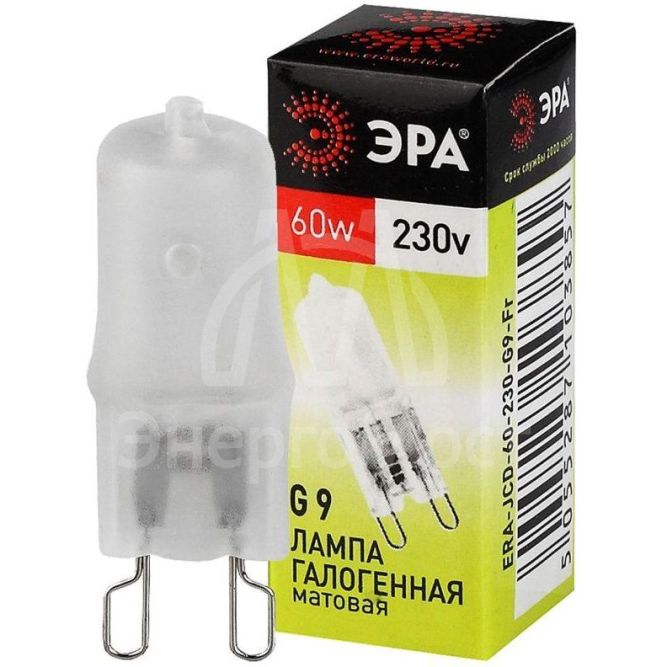 Лампа галогенная G9-JCD-60-230V-Fr 60Вт капсула G9 230В Эра C0027364