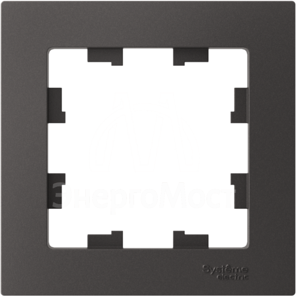 Рамка 1-пост. AtlasDesign базальт SE ATN001401