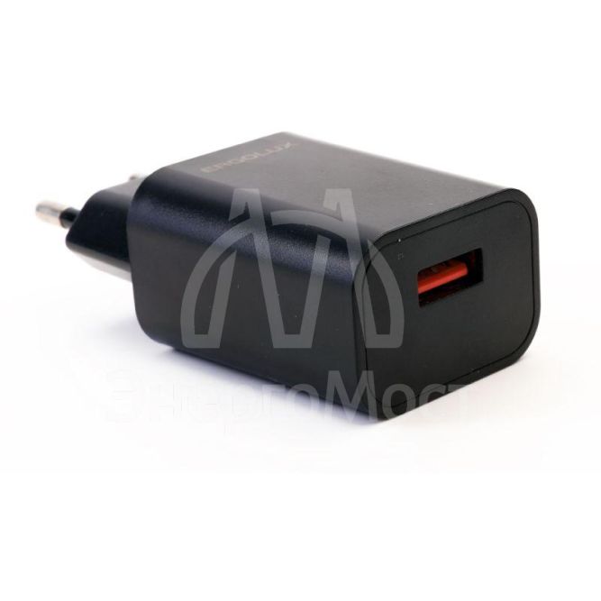 Адаптер сетевой ELX-РA01P-C02 ПРОМО 1USB 100-220В 5в/2А пакет черн. ERGOLUX 15107
