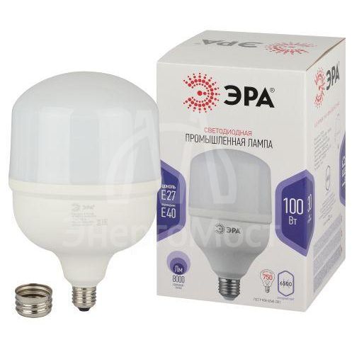 Лампа светодиодная высокомощная POWER 100W-6500-E27/E40 8000лм ЭРА Б0032090