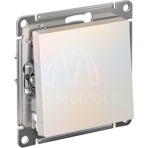 Механизм выключателя 1-кл. СП AtlasDesign 10А IP20 (сх. 1) 10AX жемчуж. SchE ATN000411