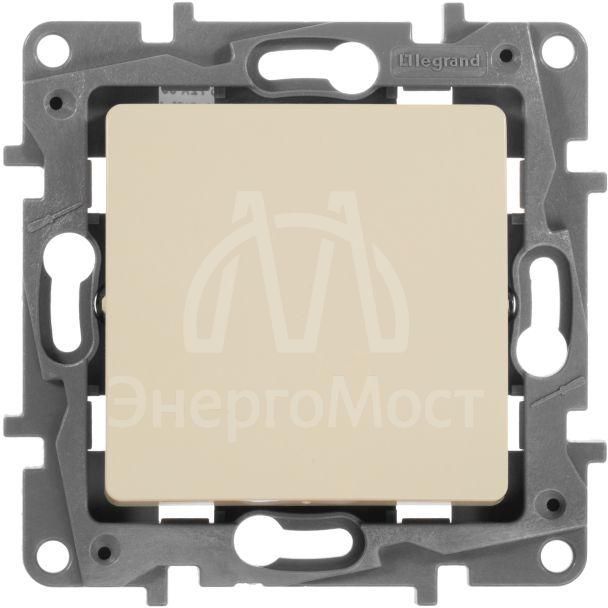 Механизм переключателя промежуточного 1-кл. СП Etika 10А IP20 250В 10AX винт. клеммы сл. кость Leg 672309