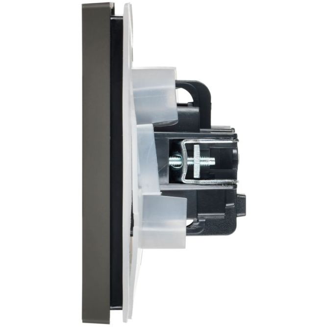 Розетка СП FORTE&amp;amp;PIANO 16А IP44 FP321 с заземл. защ. шторки с крышкой винт. крепл. сер. IEK FP-R16-16-44-K03