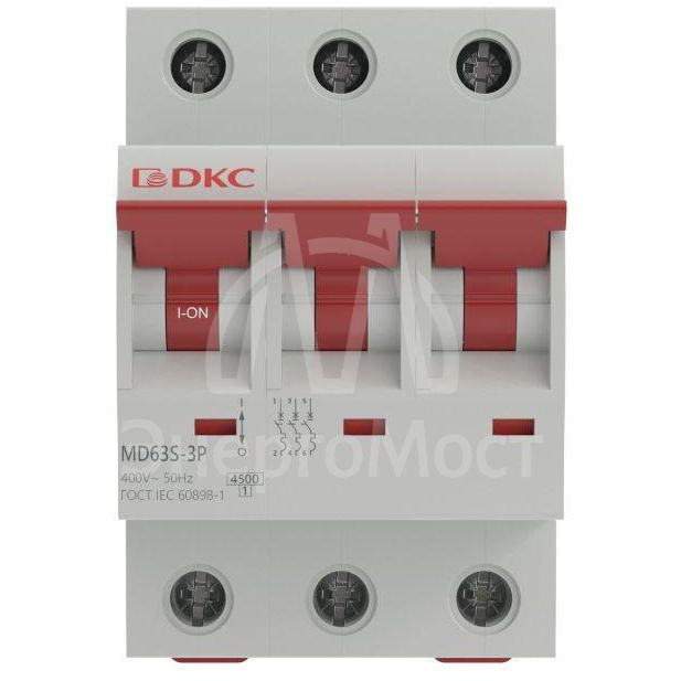 Выключатель автоматический модульный 3п C 63А 4.5кА YON max MD63S YON MD63S-3PC63