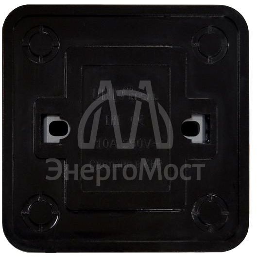 Выключатель 1-кл. ОП Олимп 10А IP20 черн. Universal 2209