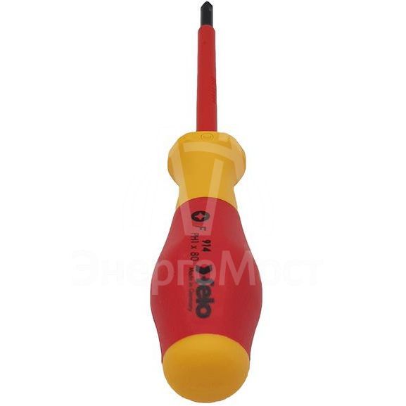 Отвертка диэлектрическая крестовая PH1х80 Felo 91410290
