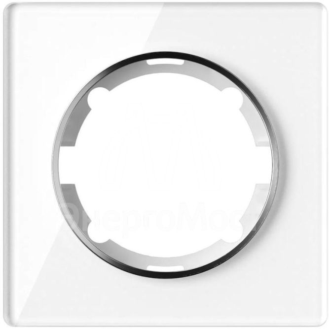 Рамка 1-м Garda стеклянная бел. 2E52101300 OneKeyElectro 2234924