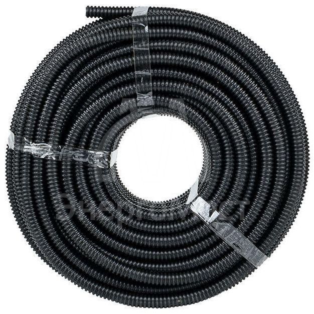 Труба гофрированная ПНД d16мм с протяжкой черн. (уп.100м) Plast PROxima EKF tpnd-16