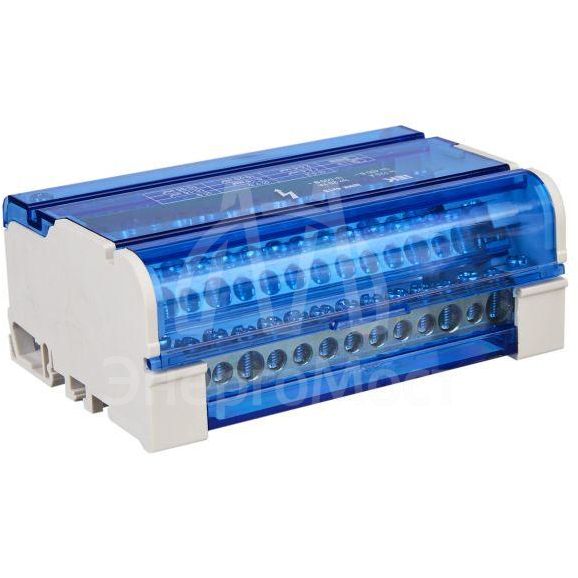 Шина на DIN-рейку в корпусе (кросс-модуль) ШНК 4х15 3L+PEN IEK YND10-4-15-125