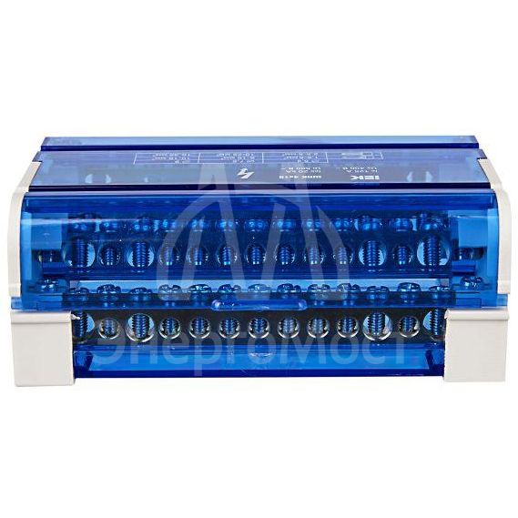 Шина на DIN-рейку в корпусе (кросс-модуль) ШНК 4х15 3L+PEN IEK YND10-4-15-125