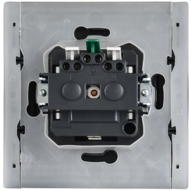 Розетка 1-м СП FORTE&amp;PIANO FP221M 16А IP44 с заземл. защ. шторки с крышкой винтовое крепление бел. IEK FP-R16-16-44-M-K01