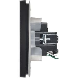 Розетка 1-м СП FORTE&amp;PIANO FP221M 16А IP44 с заземл. защ. шторки с крышкой винтовое крепление бел. IEK FP-R16-16-44-M-K01