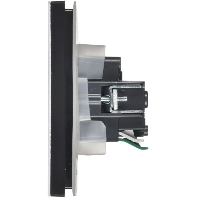 Розетка 1-м СП FORTE&amp;PIANO FP221M 16А IP44 с заземл. защ. шторки с крышкой винтовое крепление бел. IEK FP-R16-16-44-M-K01