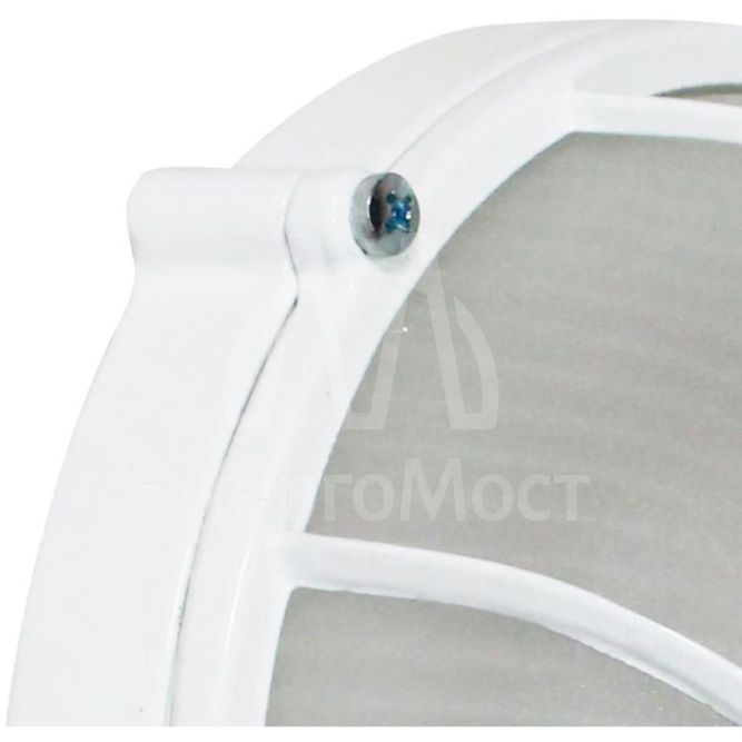 Светильник НПП 03-60-014 &amp;quot;Банник&amp;quot; 1302 круг малый 1х60Вт E27 IP65 корпус с решеткой бел. Элетех 1005500936