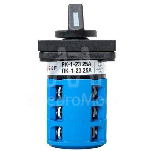 Переключатель кулачковый ПК-1-23 3П 25А &amp;quot;1-0-2&amp;quot; EKF pk-1-23-25