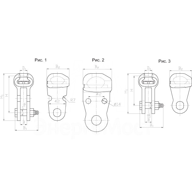 Ушко двухлапчатое У2-7-16