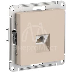 Розетка компьютерная AtlasDesign RJ45 кат.6A механизм песочн. SE ATN001286