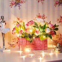 Гирлянда &amp;quot;Твинкл Лайт&amp;quot; 4м 25LED тепл. бел. провод прозр. Neon-Night 303-166