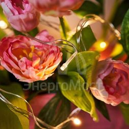 Гирлянда &amp;quot;Твинкл Лайт&amp;quot; 4м 25LED тепл. бел. провод прозр. Neon-Night 303-166