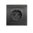 Розетка 1-м СП Бриллиант 16А IP20 с заземл. в сборе графит Universal 7947625-Gr