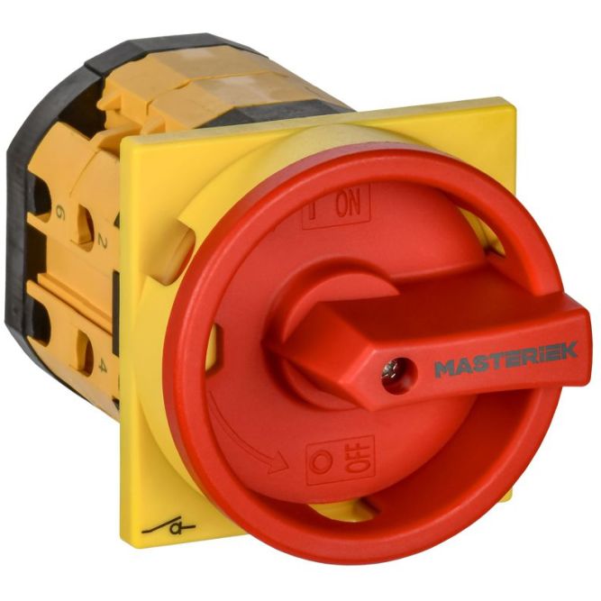 Переключатель кулачковый 25А (сх. 10) закрытая рукоятка авар. IEK MI-CS12-025-010