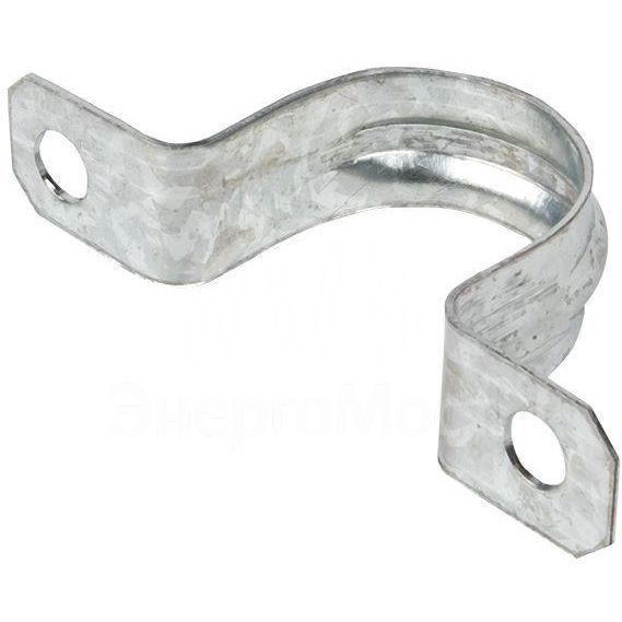 Скоба крепежная двухлапковая d25-26мм метал. EKF sm-2-25-26