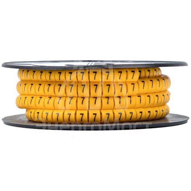 Маркер каб. 1.5кв.мм &amp;quot;7&amp;quot; (к-1000ед) (ЕС-0) EKF plc-KM-1.5-7