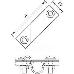 Клемма универс. для стержня заземл. 2760 20 FT OBO 5001641