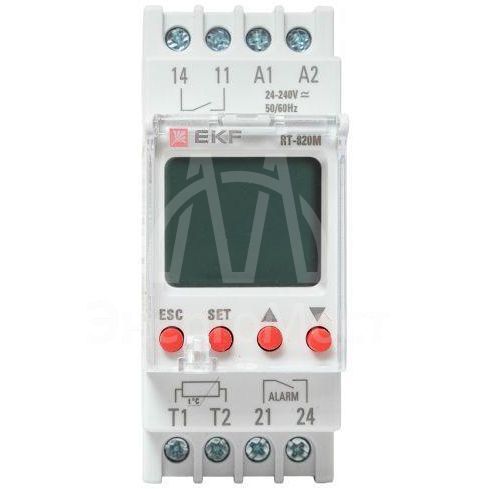 Реле температуры с дисплеем RT-820M (-25....+130 С) PROxima EKF RT-820M