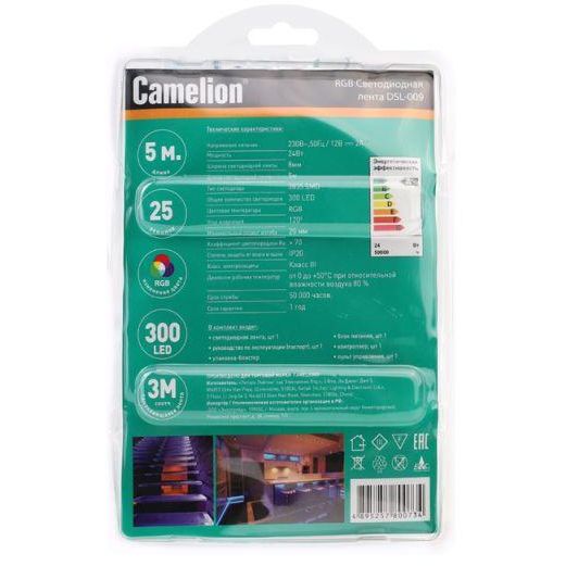 Лента светодиодная DSL-009 2835-54D/RGB (уп.5м) Camelion 15695