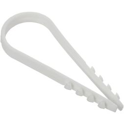 Дюбель-хомут 19х25мм для круглого кабеля нейлон бел. (уп.100шт) GENERICA UDH13-19-25-100-K01-G