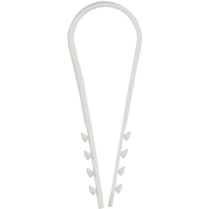 Дюбель-хомут 19х25мм для круглого кабеля нейлон бел. (уп.100шт) GENERICA UDH13-19-25-100-K01-G