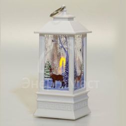 Светильник декоративный новогодний &amp;quot;Зимний лес&amp;quot; EGNDS-05 тепл. бел. LED h=20см 3хААА IP20 Эра Б0051938