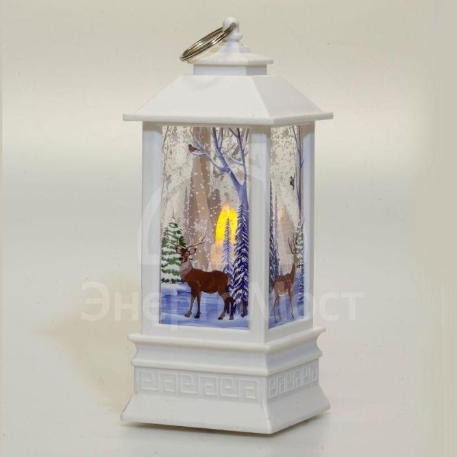 Светильник декоративный новогодний &amp;quot;Зимний лес&amp;quot; EGNDS-05 тепл. бел. LED h=20см 3хААА IP20 Эра Б0051938