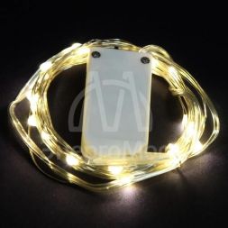 Гирлянда &amp;quot;Нить&amp;quot; LDM020WW-BO 20 тепл. бел. минисветодиодов 1.9м для помещений на батарейках SHLights 4690601042101