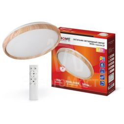 Светильник светодиодный COMFORT WOOD 75Вт 230В 3000-6500К 6000лм 500х100мм с пультом ДУ IN HOME 4690612035758