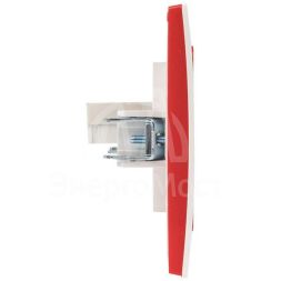 Рамка 2-м Стокгольм бел. с линией цвета красн. PROxima EKF EXM-G-305-20