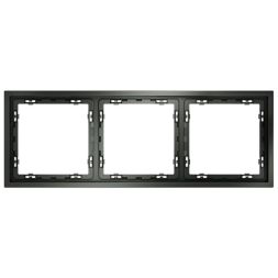 Рамка 3-м S70 пластик. титан Voltum VLS100306