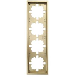 Рамка 4-мест. горизонт. ZIMA зол. LEZARD 704-3600-149