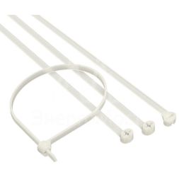 Хомут кабельный 4.8х370 P6.6 с двойным замком бел. (уп.100шт) DKC 21219SR