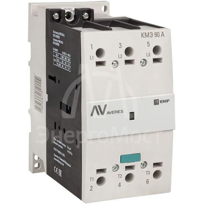 Контактор КМЭ 90А 230В АС AVERES EKF ctr-s-90-00-230-av
