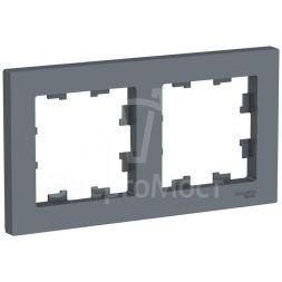 Рамка 2-м AtlasDesign универс. грифель SchE ATN000702