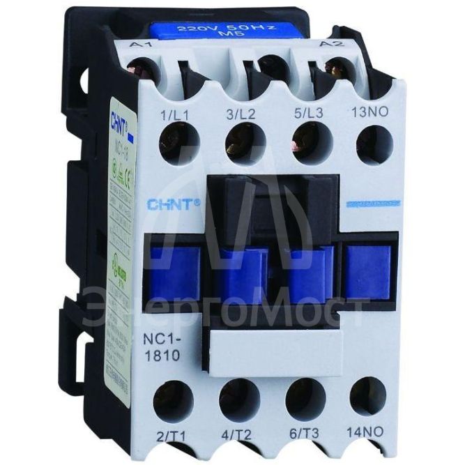 Контактор NC1-1801 18А кат. 24В AC 1НЗ AC-3 (R) CHINT 221456