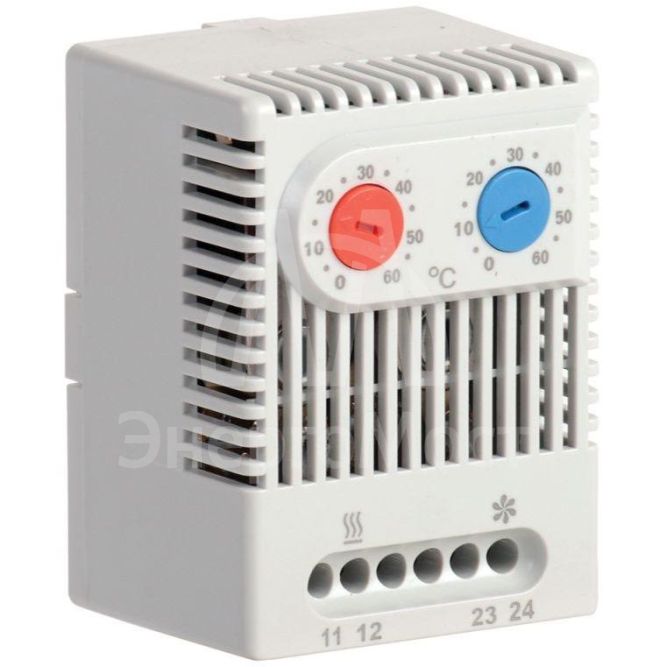 Термостат двухканальный УККт от 0 до +60град.C NO+NC IEK YCE-DTNO-NC-60