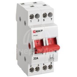Переключатель трехпозиционный ТПС-63 2P 32А PROxima EKF TPS232