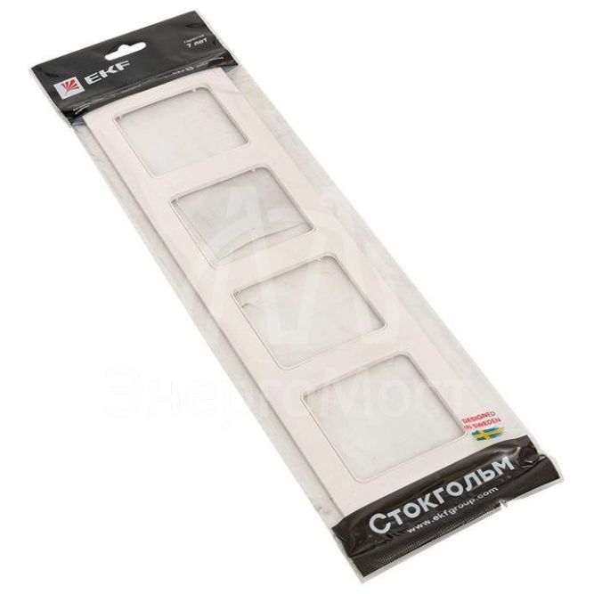 Рамка 4-м Стокгольм бел. PROxima EKF EZM-G-303-20