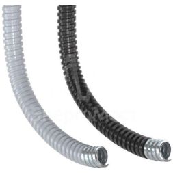 Металлорукав в ПВХ изоляции DN 12мм Dвн.12.0мм Dнар.16.0мм без протяжки черн. (уп.50м) DKC 6071R-012N